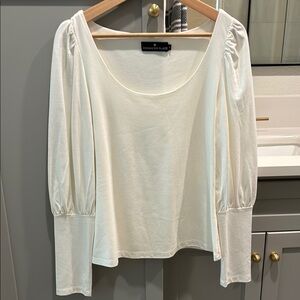 Pomander Place Cream Puff Sleeve Blouse